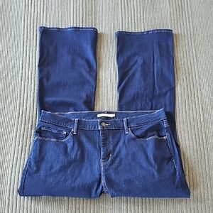 Levi's Women's Dark Blue Curvy Bootcut Jeans Size 34